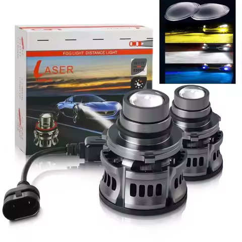 H11 LED Laser Projector Lens Headlight H7 9005 9006 HB3 HB4 Fog Light Bulb H8 H9 CSP 6000K 3000K Tur