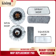 Mop Replacement / Microfibre Spin Mop Head Refill / Squeeze Mop Pad Replacement / Spray Mop Pad Repl