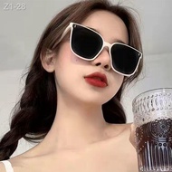 ♘✑♤2022 cermin mata hitam gm putih susu baharu wanita musim panas muka bulat versi Korea pasang cermin mata hitam bingka