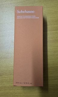 全新 雪花秀 Sulwhasoo Gentle Cleansing Foam Mousse Nettoyante Douceur 順行潔顏泡沫 200ml $110 (Expired date :  