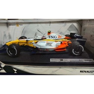 Hot Wheels 1: 18 Renault R27 F1 Racing Model Kovalanin Non-Remote Area Free Shipping