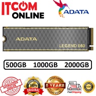 ADATA LEGEND 860 500GB 1TB 2TB M.2 NVME GEN4 SSD (SLEG-860-500GCS/SLEG-860-1000GCS/SLEG-860-2000GCS)