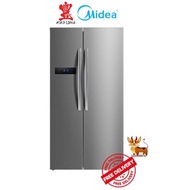 MIDEA MRM584S SIDE BY SIDE FRIDGE (NET 515L) FREE MIDEA KETTLE