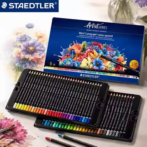 Germany STAEDTLER Watercolor Pencils Set Wet & Dry Dual Use Professional Water Soluble Colored Penci