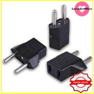 2 Pin Travel Adapter to / US to EU Converter Conversion Plug Round Socket Universal HA001