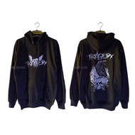 RVLT - Jaket Zipper Band Punk Tragedy / Jaket Distro Jaket Punk Hoodie Sweater Pria Hoodie Punk