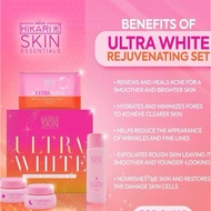HIKARI Rejuvenating Set Ultra White Toner Soap Cream Sunscreen Whitening Glass Skin Brilliant Kojic
