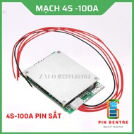 Mạch 4S xả 100A BMS dành cho Pin Lifepo4 3.2V biến tần UPS cân bằng