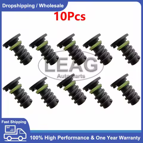 10Pcs A0029902017 0029902017 Green Black Rubber Ring Engine Oil Pan Drain Screw Plug Plastic for Mer