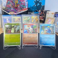 Set of 3 Cards Promo Evolution Mega Chikorita • Scorbunny • Sobble 010/011/012/SV-P TCG Pokemon Prom