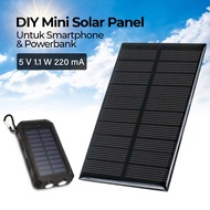 Taffware Solar Panel Mini Polycrystaline DIY Power Bank 5V 1.1W 220mA