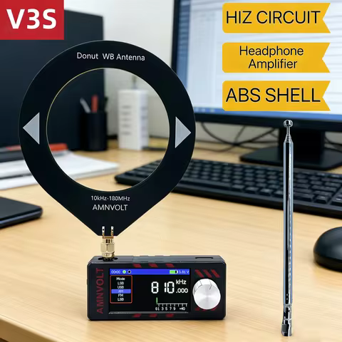 V3S AMNVOLT SI4732 DSP Radio Hi-Z Headphone Amplifier FM AM SSB LSB USB Receiver