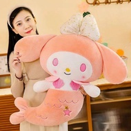 ของเล่นตุ๊กตายัดไส้ตัวการ์ตูน Sanrio My Melody นางเงือก Plushie ขนาดใหญ่ตุ๊กตาหมอนกอด Kuromi ของเล่น