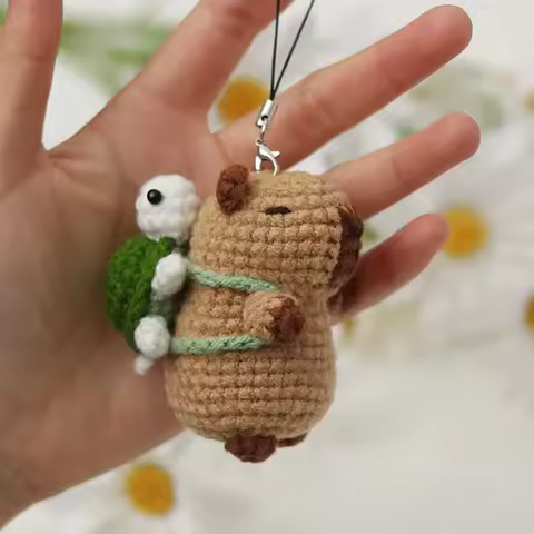 Capybara Crochet Set Cute Animal Crochet Set Christmas Gift Crochet Set Beginner Crochet Set Crochet