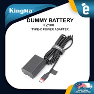 KingMa NP-FZ100 Dummy Battery with USB Type C Power Adapter For Sony For Sony Alpha1 A7C A7M3 A7M4 A