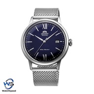 Orient RA-AC0019L10B RA-AC0019L Classic Bambino Blue Dial Mesh Bracelet Automatic Gents Dress Watch