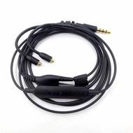 3.5mm For Shure SE215 SE425 SE535 SE846 Headphone Upgrade Cable with Microphone Control 1.2m Earphone Cable
