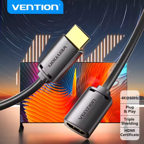 Vention HDMI 2.0 Extension Cable 4K/60Hz HDMI 2.0 2.1 Male to Female Cable forHDTV Nintend Switch PS