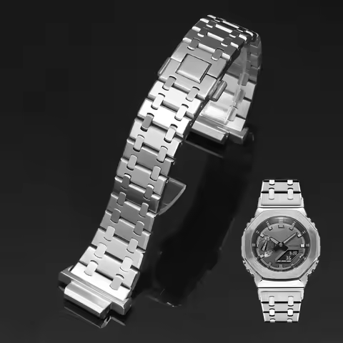 GBM-2100 GM2100 GM 2100 GM-2100 Stainless Steel Replacement Watchband Chain for Casio G-SHOCK strap 