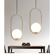 Nordic Glass Ball Pendant lights Loft Bedroom/Kitchen/Bar Pendant Ceiling Hanging Lamp Nordic Home D