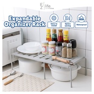Dapur Rak EzLife Expandable Kitchen Rack Retractable Shelf Rack Organizer For Cabinets Tableware Und