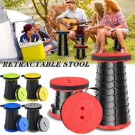 Folding Retractable Stool Travel Camping Stools Chair, Portable Foldable Fishing Chair for Outdoor Camping Telescopic Stool Seat