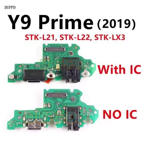 USB Charging Board For Huawei Y9 Prime 2019 Charger Port Connector Flex Cable With Microphone Mic