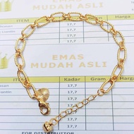 Gelang Emas 2gr 24 karat Asli 99% Free Surat