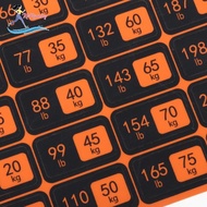[Whweight] Weight Stack Labels 5kg to 100kg, Weight Block Label, Digital Stickers