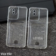Vivo Y02 Vivo Y02T Card Case Bening Slot Kartu Case Vivo Y02 Vivo Y02T