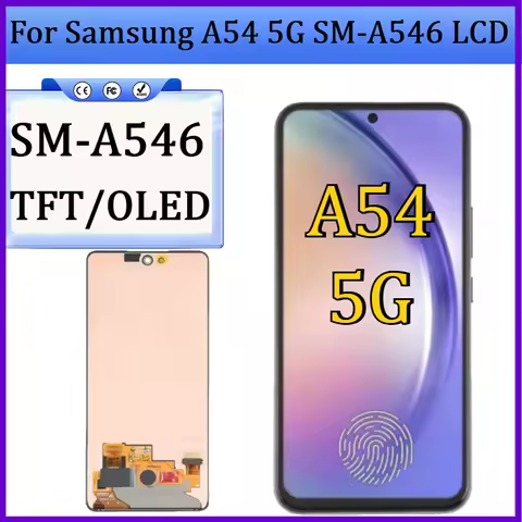 NEW TFT/OLED Display For Samsung A54 5G SM-A546 LCD Display Touch Screen With Frame Digitizer Assemb