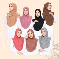 Shanaj Adra - Tudung Sarung Awning Lembut Anti Kedut Anti Tembam Material.Cotton Spandex Boleh Basuh Mesin Ironless