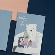 懷特熊系列療癒筆記本-我為你開心