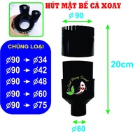 Suction the surface of the koi fish tank fi 90