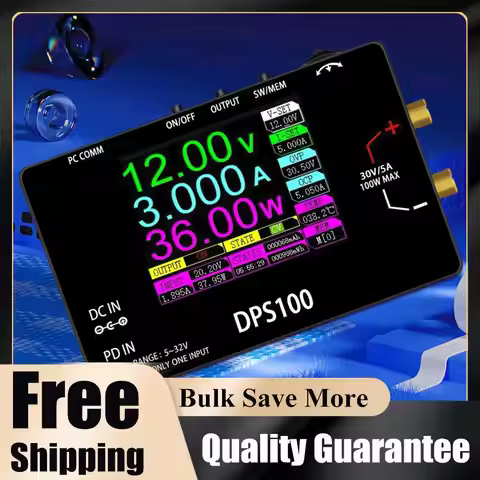DPS100 Adjustable Voltage Regulator 30V 5A 100W Pocket Size Bench Switching Programmable Voltage Reg