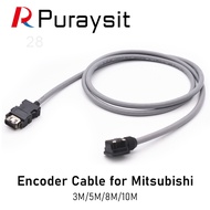 Puraysit Servo Motor Encoder Cable MR-J3ENCBL3M-A1-H MR-J3ENCBL5M-A1-H  MR-J3ENCBL8M-A1-H for Mitsub