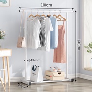 LG Rak Gantungan Baju Serbaguna Gawang Baju Besi Portable Stand Hanger Gantungan Baju Besi Dan 4 Rod