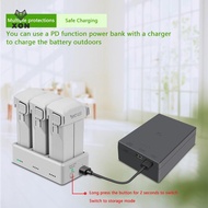 [XON] Battery Charging Hub For DJI Mini 4 3 Pro  Battery Charger Charging Station  Three Channel Cha