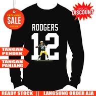 Aaron Rodgers NFL Tshirt 100% Cotton | Shortsleeve & Longsleeve | Short Sleeves & Long Sleeves | SML