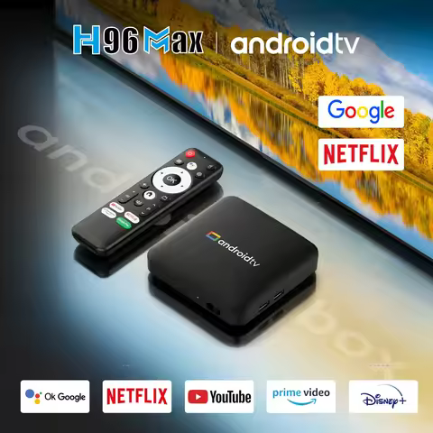 Smart TV Box H96 MAX S905L3 Android 14.0 4K BT Google Voice Remote Media Player Home Android Set Top