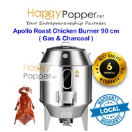 Happypopper Commercial Stainless steel Apollo Stove Roast Chicken Burner Gas &amp; Charcoal 2 in 1  商用木炭燃气两用烧鸭炉烧鹅烤鸡烧猪脆皮五花肉烤炉