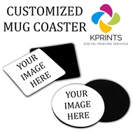 Personalized Custom Rubber Mug Coaster Print Coaster Set Customised Coaster