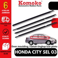 KOMOKO Honda City SEL Door moulding / Getah Luar Cermin Pintu