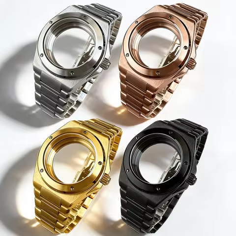 NH35 40mm Round Bezel Case Fit 31.5mm Dial Mod Parts Replacement For Seiko IWC Ingenieur NH35 Automa