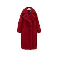 Women's Faux Fur Jacket, Teddy Wool Coat, Lambswool Coat, Winter Thermal Coat, Women's Long Cotton, Oversized Thick Leather Coat