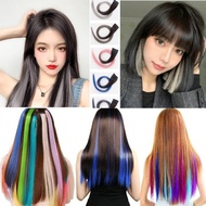 Wig Jepit rambut palsu lurus untuk harian pesta Hariclip highlight wig / hair clip on extention ombr