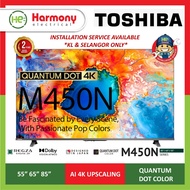 TOSHIBA 55" 65" 85" 4K UHD VIDAA QLED Smart TV M450NP 55M450NP / 65M450NP / 85M450NP Quantum Dot TV