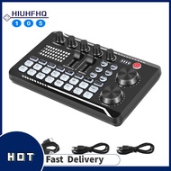 F998 Sound Card Microphone Sound Audio Interface Mixer Sound Card Mixing Console Amplifier for Phone