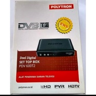 Paket Stb Polytron Tipe : PDV 600T2 plus antena Sanex TV digital.