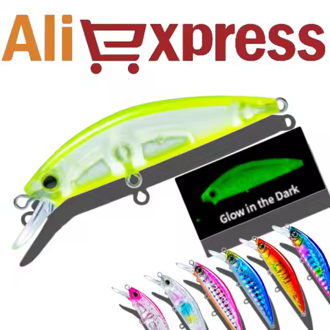 50mm 6g Duel Sinking Minnow Fishing Lures Artificial Hard Bait for Bass Trout Pike Hardcore LG Heavy